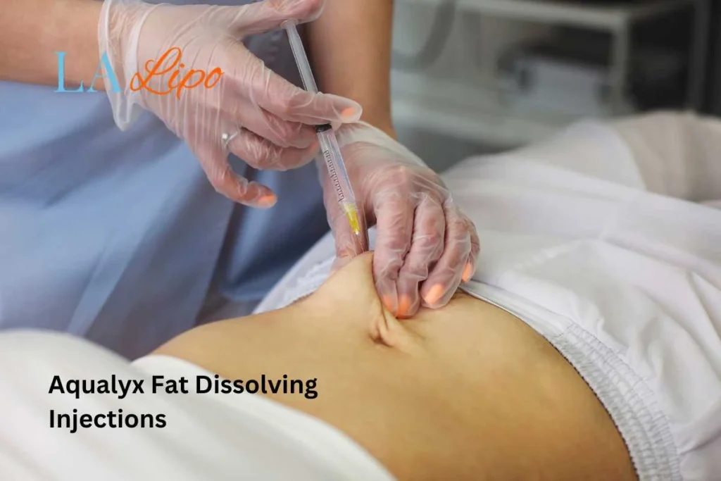 woman having fat dissolving injections East Grinstead in the stomach
