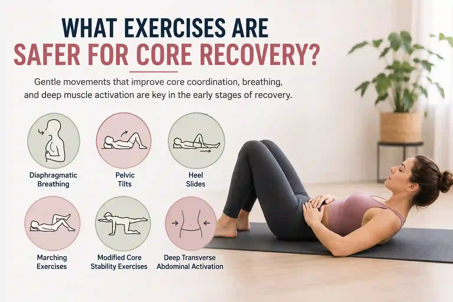 Which exercises may help diastasis recti East Grinstead?